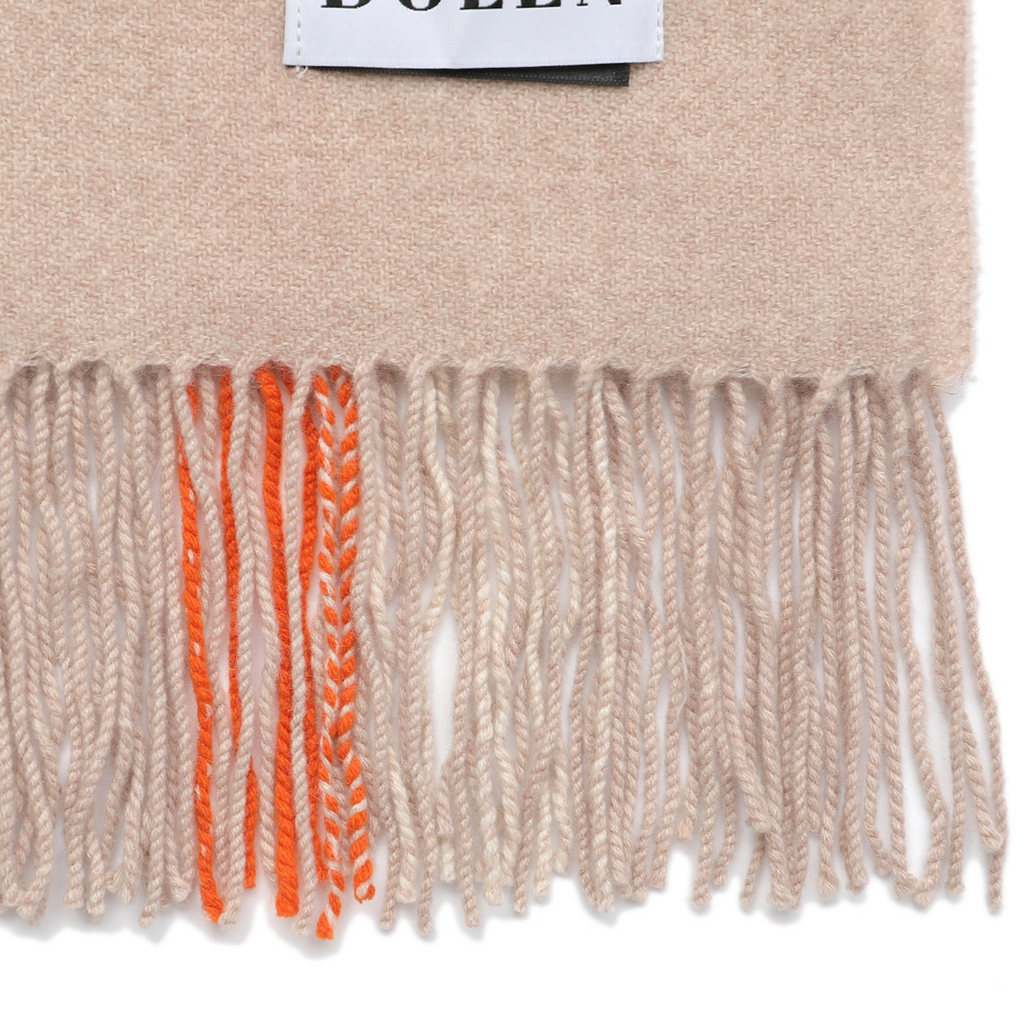 FRINGED CASHMERE SCARF