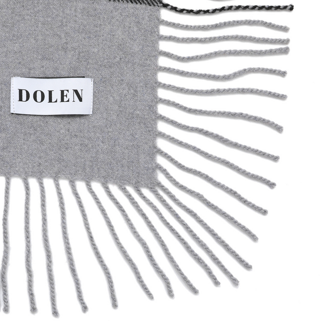 SQUARE CHECKED CASHMERE STOLE