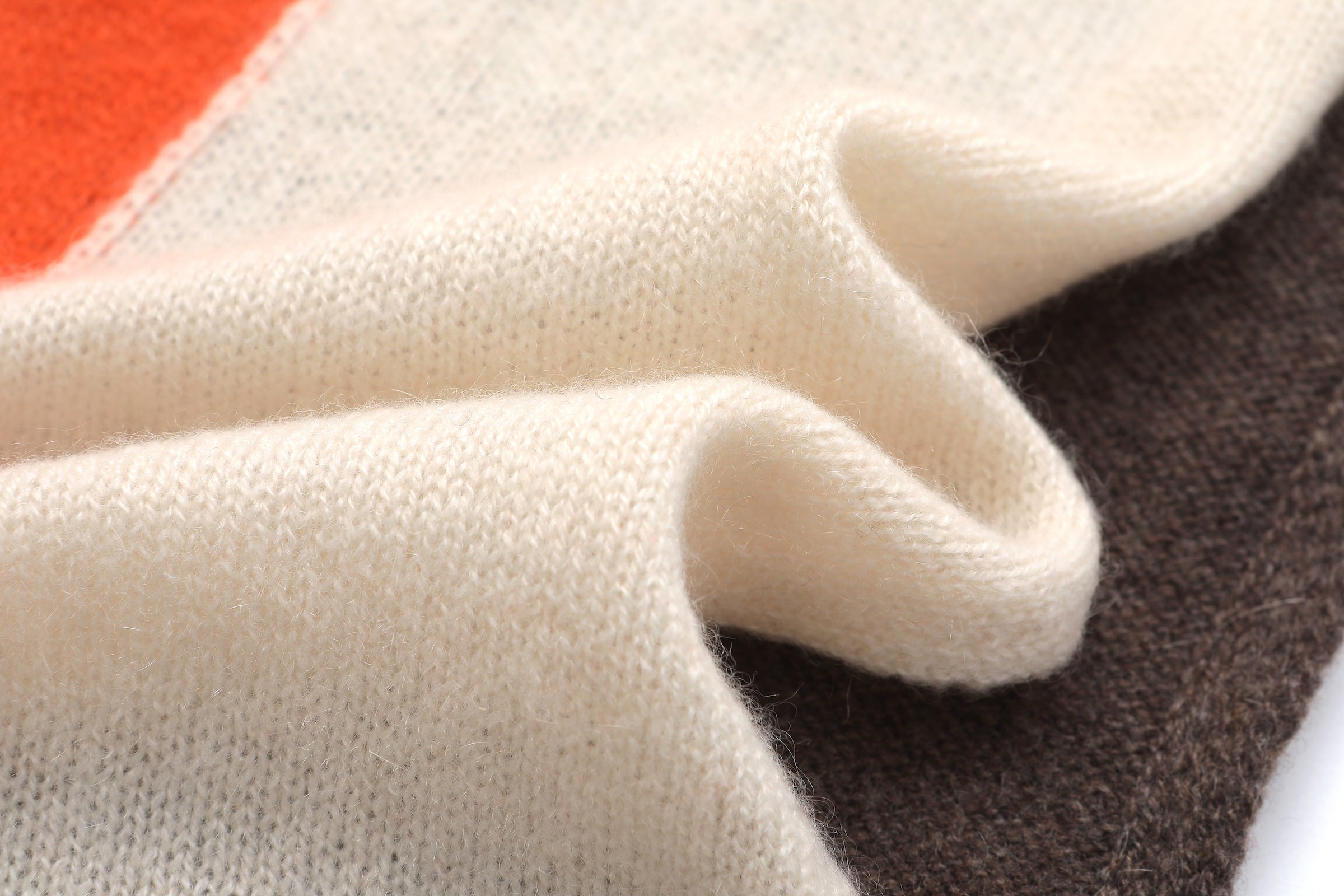 GIANT STRIPED CASHMERE SCARF