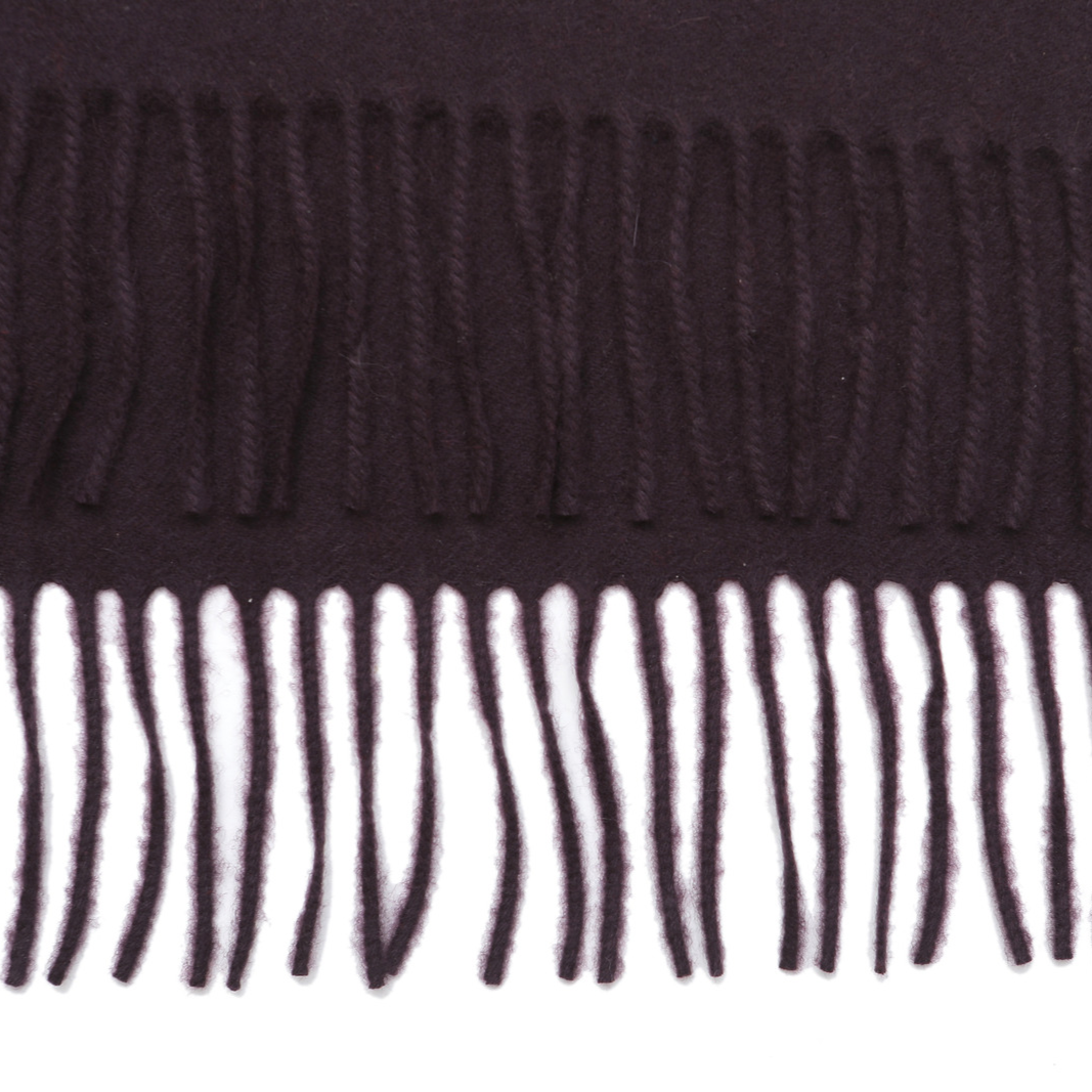 CLASSIC CASHMERE SCARF-DARK MULBERRY